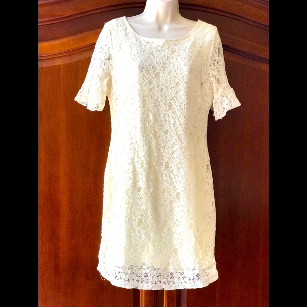 Cream dress by TULLE size 10